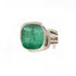 Art Deco Ring in Silver Gold & various gemstones